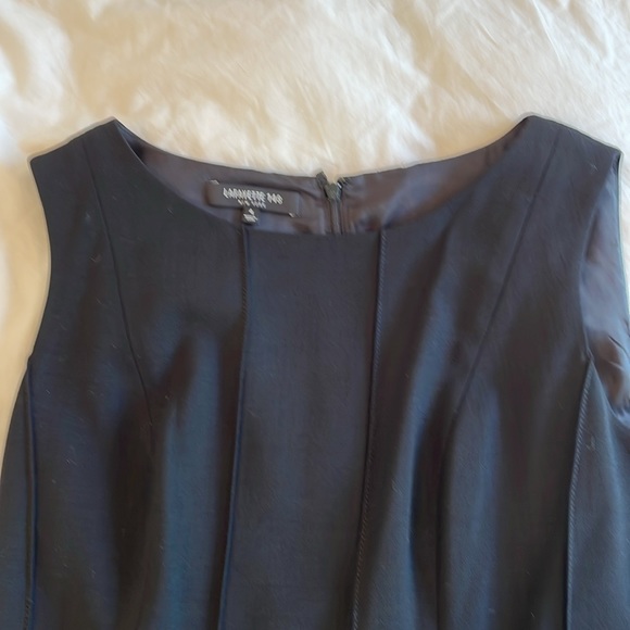 Lafayette 148 midi black wool sheath dress. 100 percent fully lined. - Picture 2 of 3